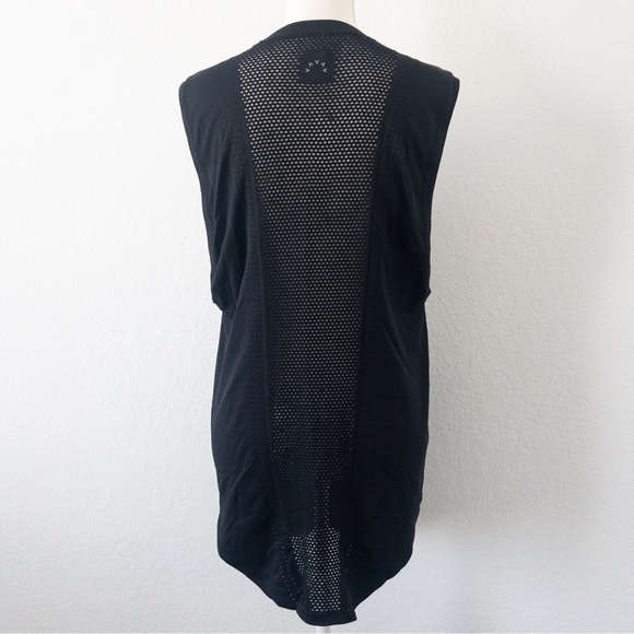 Varley Harvey Black Mesh Back Sleeveless Tank Top Athleisure S/M - Picture 6 of 10